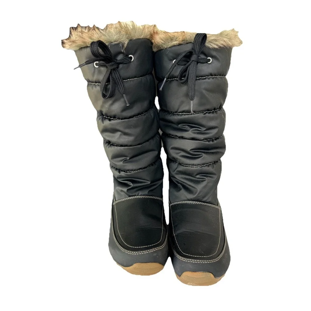 Naturalizer Boots Women's size 8.5 Fur Lined Black Winter‎ Boots